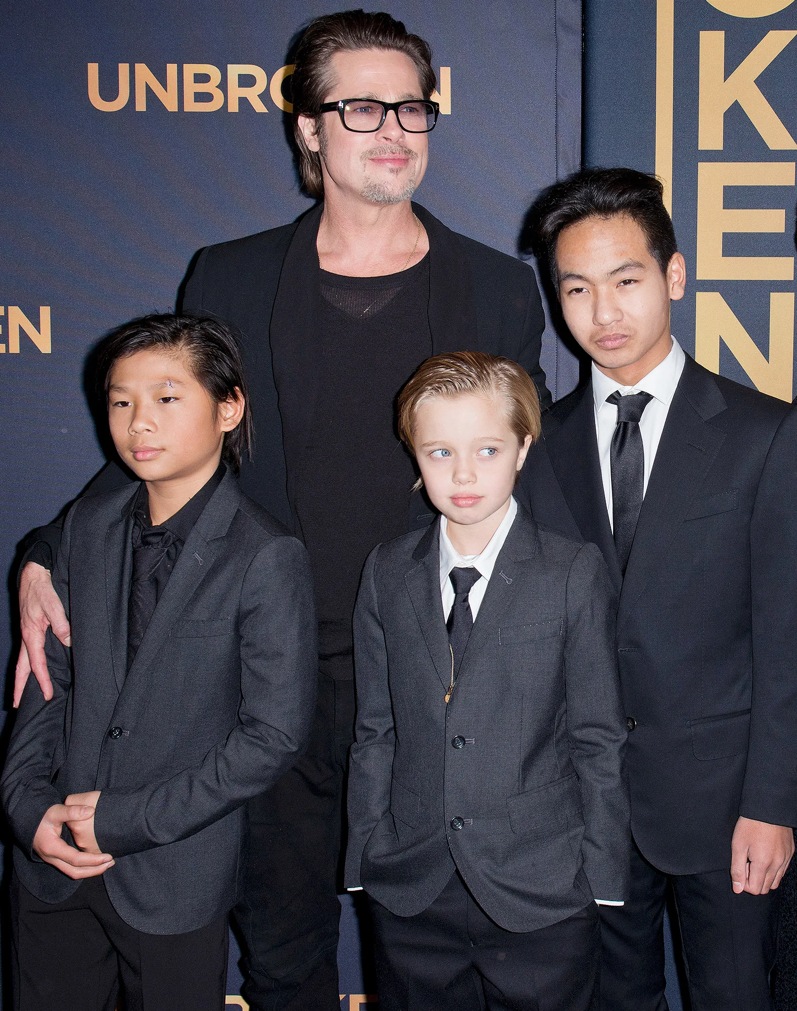 Brad Pitt, Father's Day, Pax Thien Jolie-Pitt, Shiloh Nouvel Jolie-Pitt, Maddox Jolie-Pitt