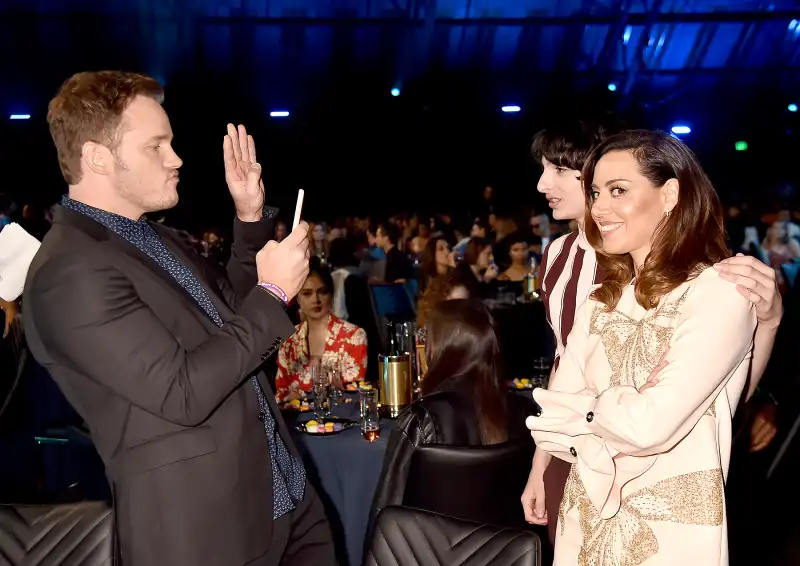 Chris-Patt,-Finn-Wolfhard,-and-Aubrey-Plaza