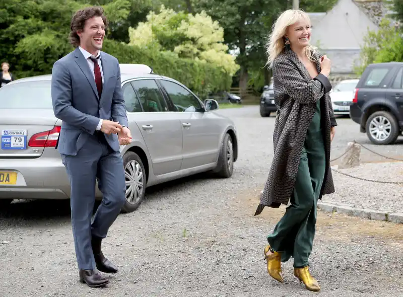 Jack Donnelly, Malin Akerman, Rose Leslie, Kit Harington, Wedding, Scotland