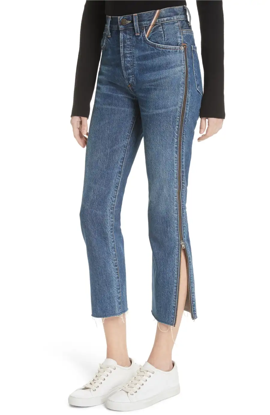 Jean Atelier Hunter Side Zip Crop Jeans