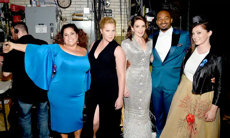 Marissa-Jaret-Winokur,-Amy-Schumer,-Tina-Fey,-Brandon-Victor-Dixon,-and-Rachel-Bloom