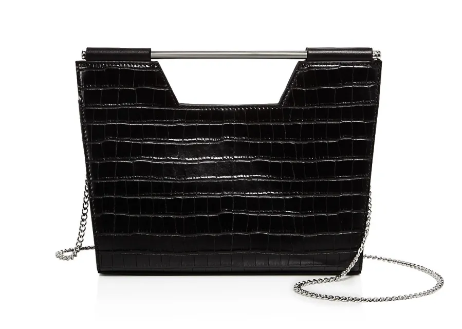 Nasty Gal Open Bar Embossed Clutch