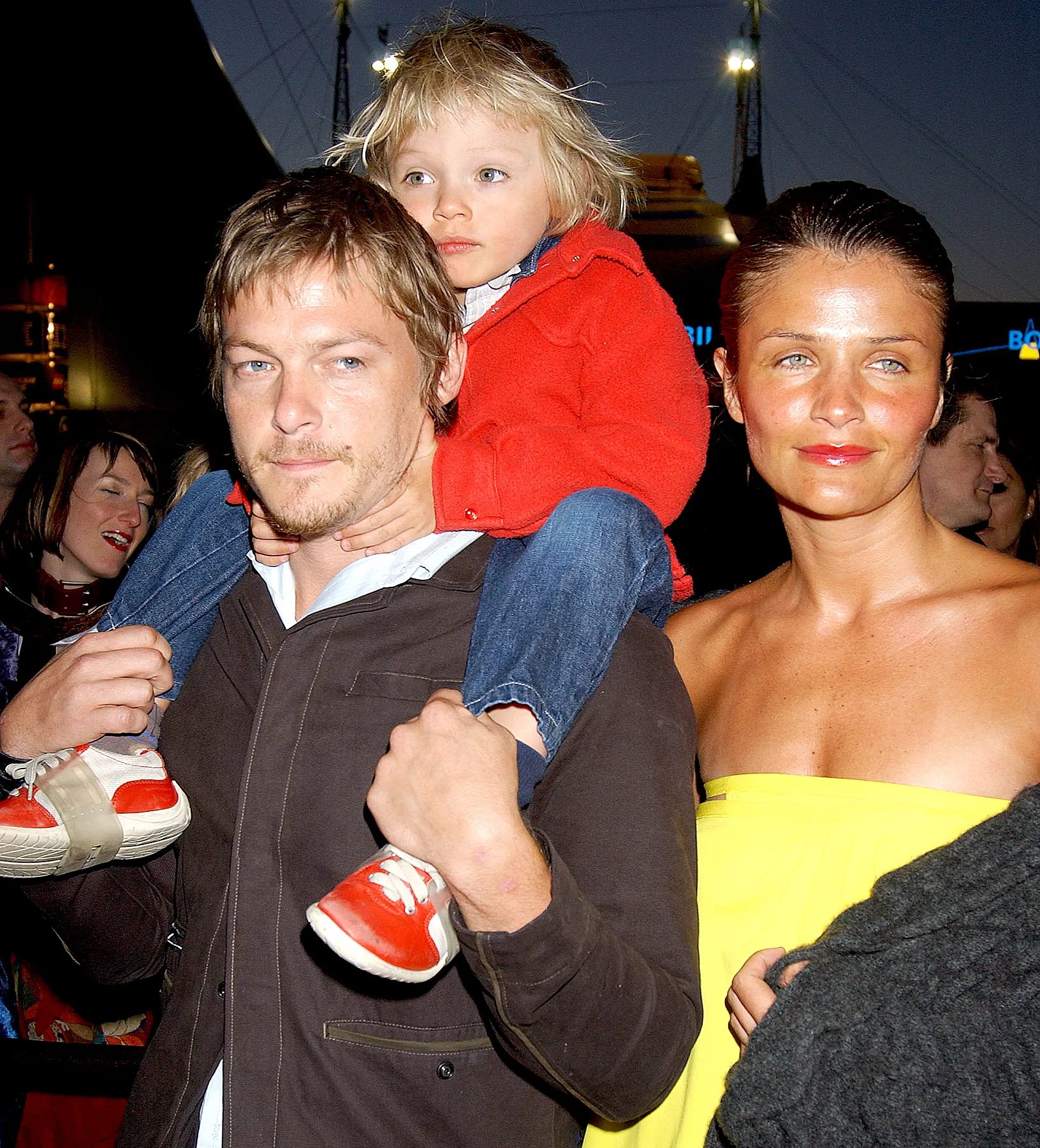 Norman-Reedus,-Helena-Christensen-and-son-Mingus