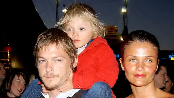 Norman-Reedus,-Helena-Christensen-and-son-Mingus