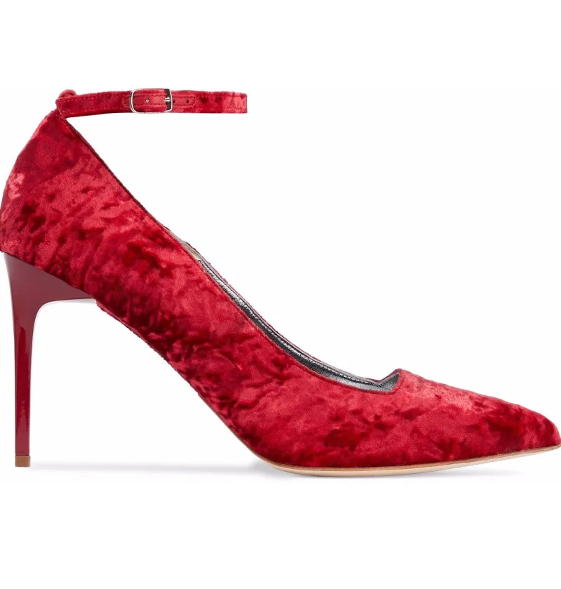 Oscar De La Renta Crushed-velvet Pumps
