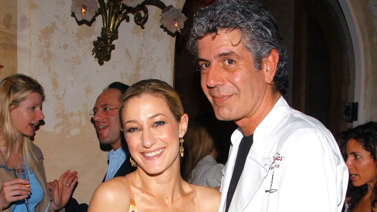 Paula Froelich and Anthony Bourdain