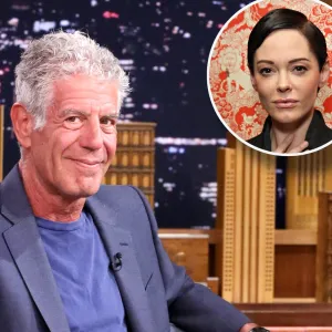 Anthony Bourdain and Rose McGowan
