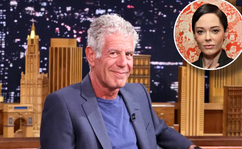 Anthony Bourdain and Rose McGowan