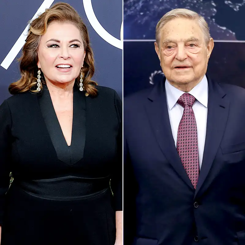 Roseanne Barr and George Soros