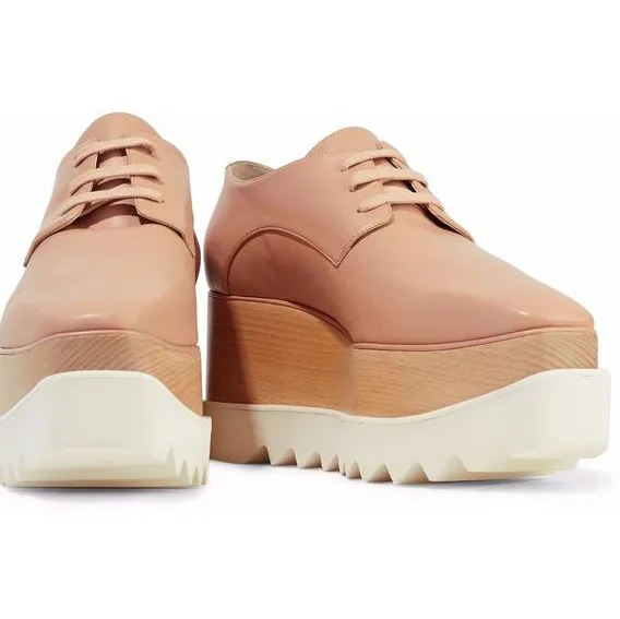 Stella McCartney Elyse Faux Leather Platform Brogues