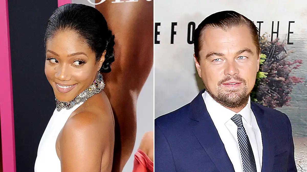 Tiffany Haddish and Leonardo DiCaprio
