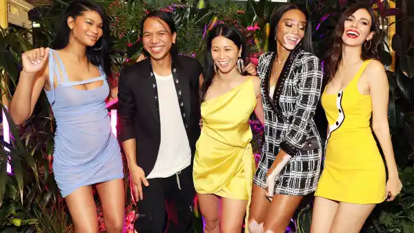 Chanel Iman Michael Mente Raissa Gerona Winnie Harlow Victoria Justice REVOLVE LA Party In London