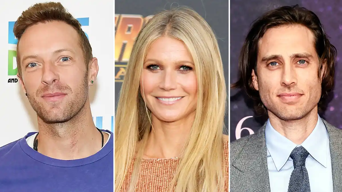 Chris Martin Gwyneth Paltrow Brad Falchuk Father's Day