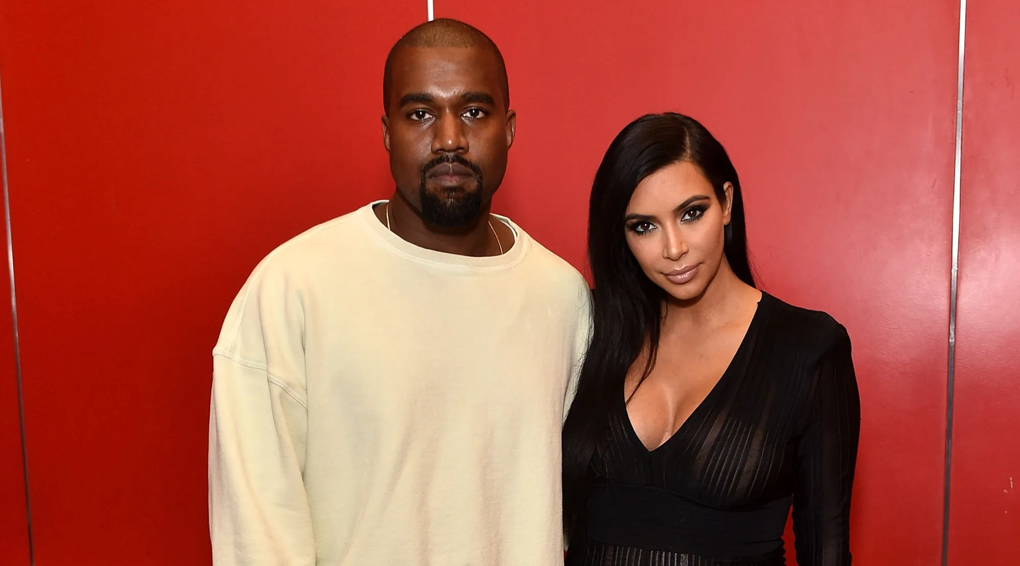 Kayne West and Kim Kardashian