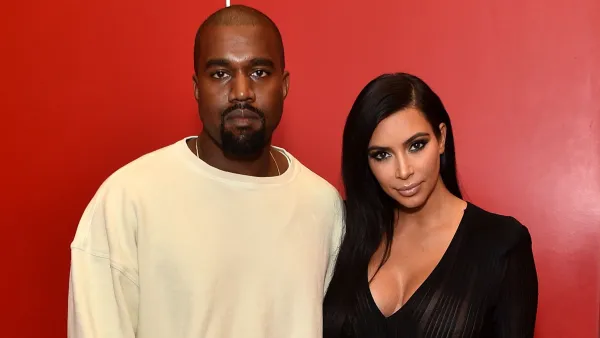 Kayne West and Kim Kardashian
