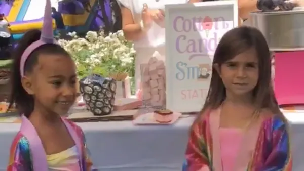 Kim Kardashian, North West, Penelope Disick, Birthday Party, Unicorn
