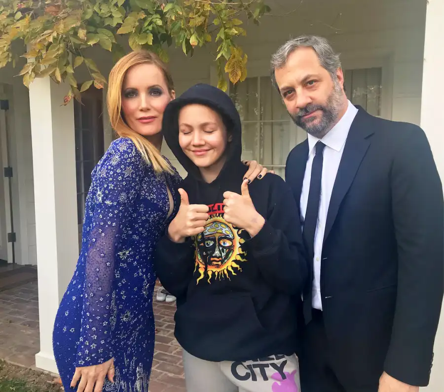 Leslie Mann, Iris Apatow and Judd Apatow Instagram