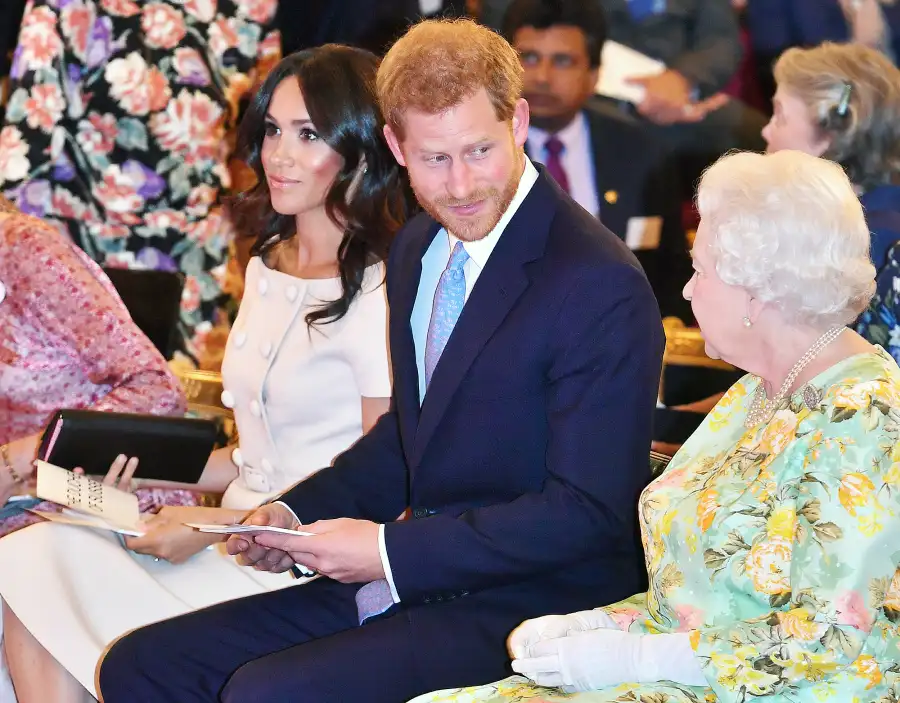 Prince Harry Duchess Meghan Queen Elizabeth Queen's Young Leaders