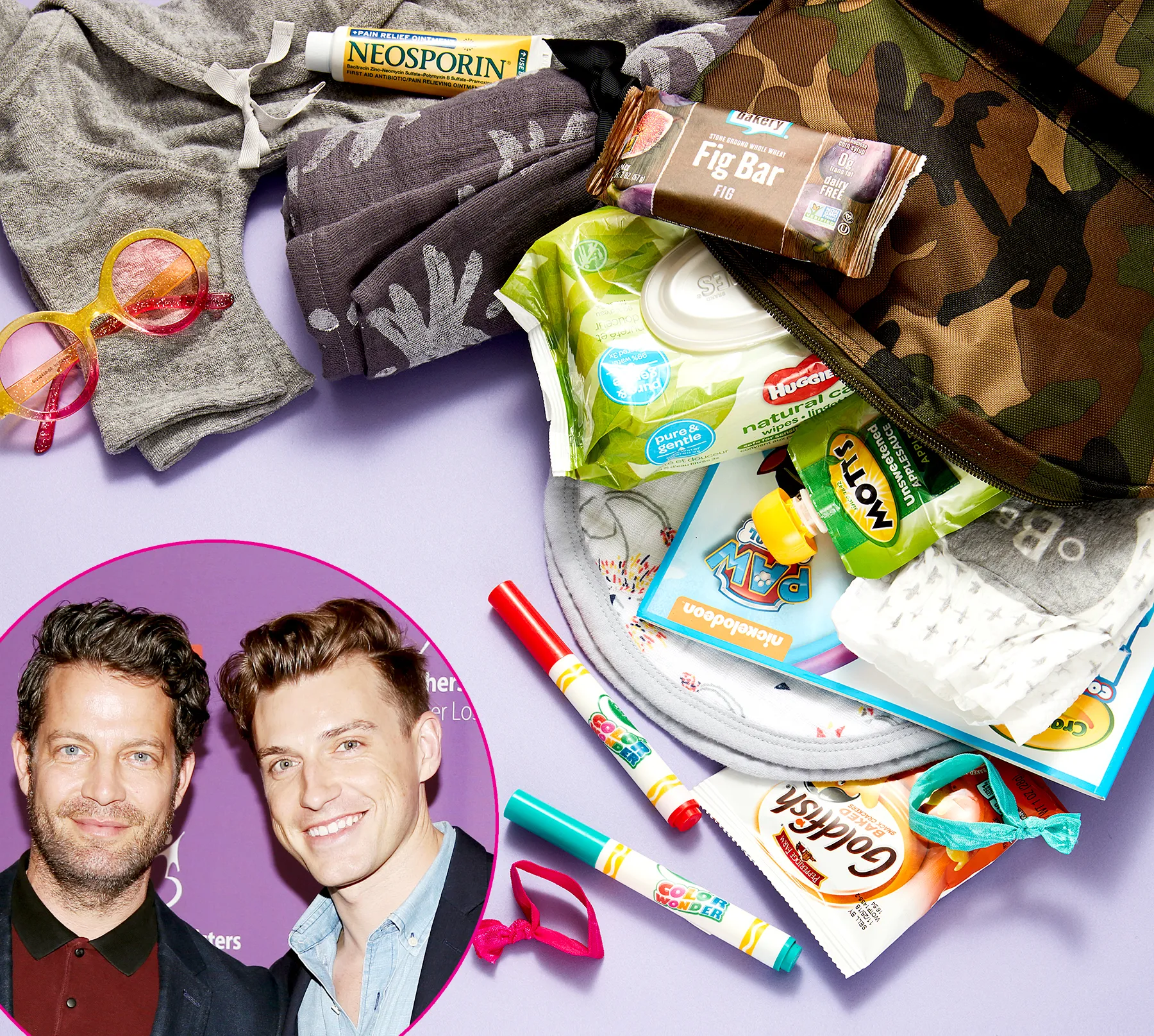 Nate Berkus and Jeremiah Brent's diaper bag