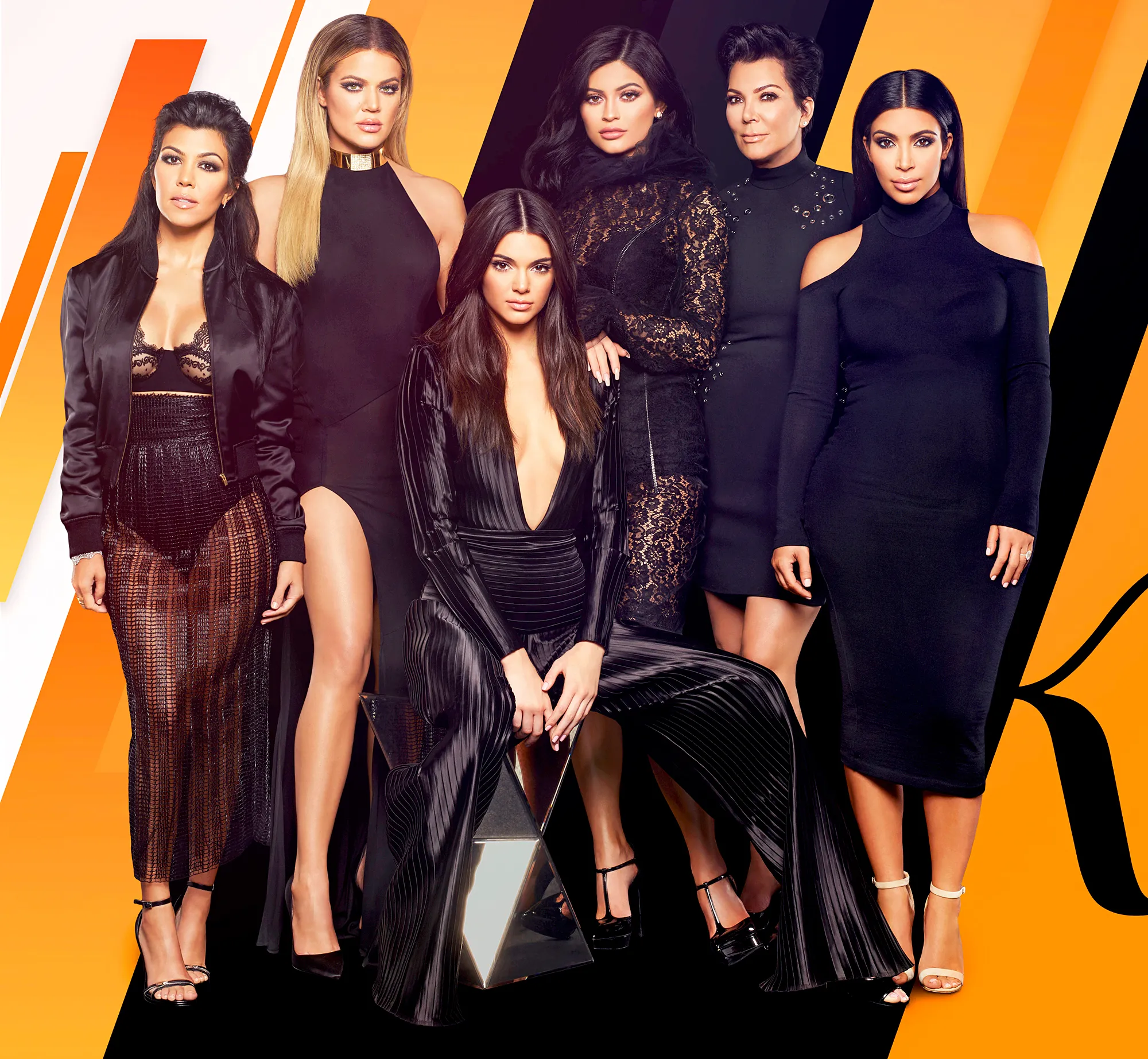 ‘Keeping Up With The Kardashians‘ stars Kourtney Kardashian, Khloe Kardashian, Kendall Jenner, Kylie Jenner, Kris Jenner and Kim Kardashian