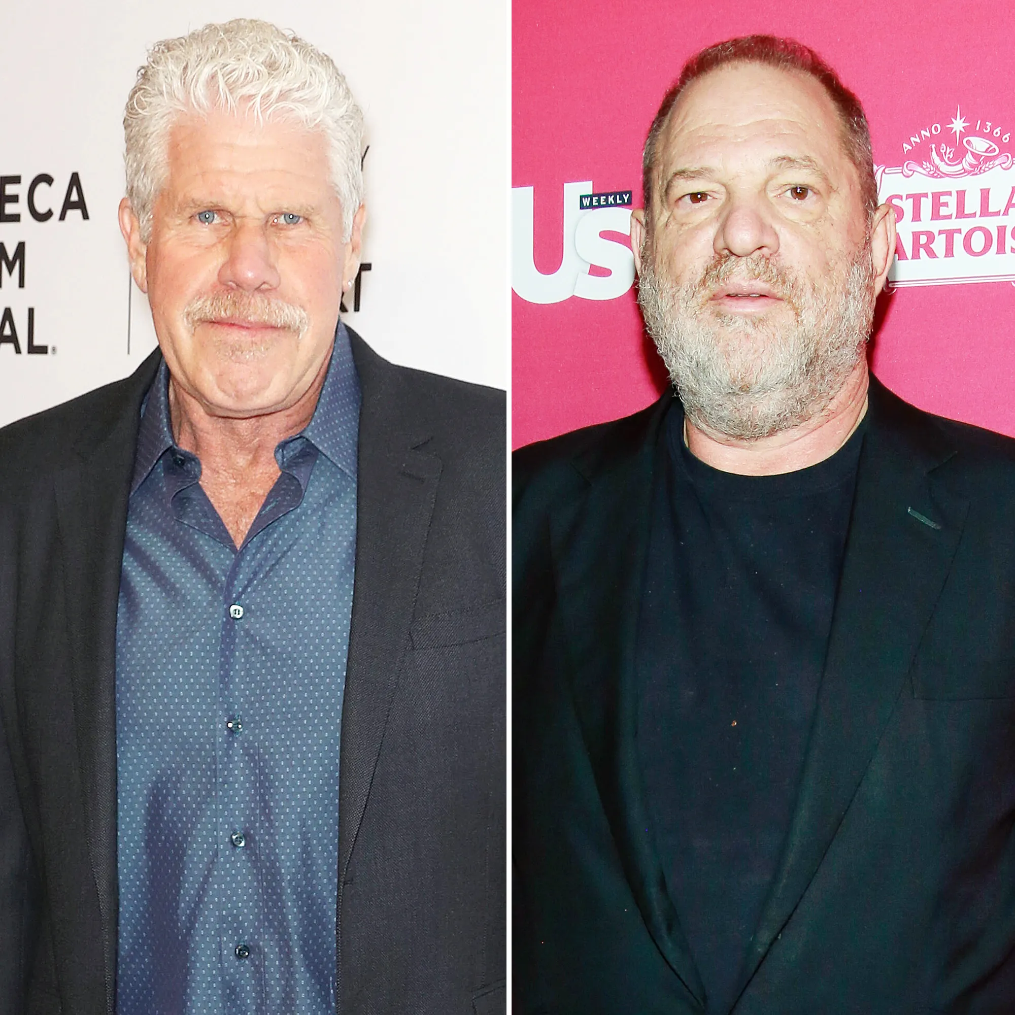Ron Perlman Harvey Weinstein Shaking Hands Pee