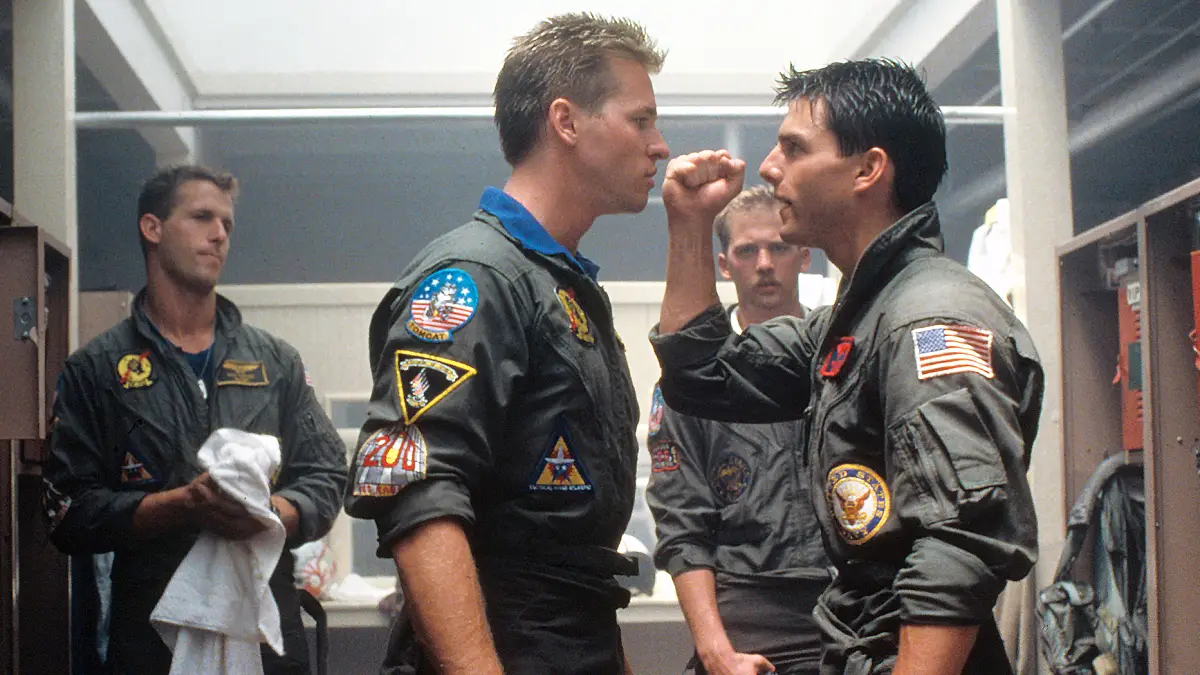 Val Kilmer Tom Cruise Top Gun 2
