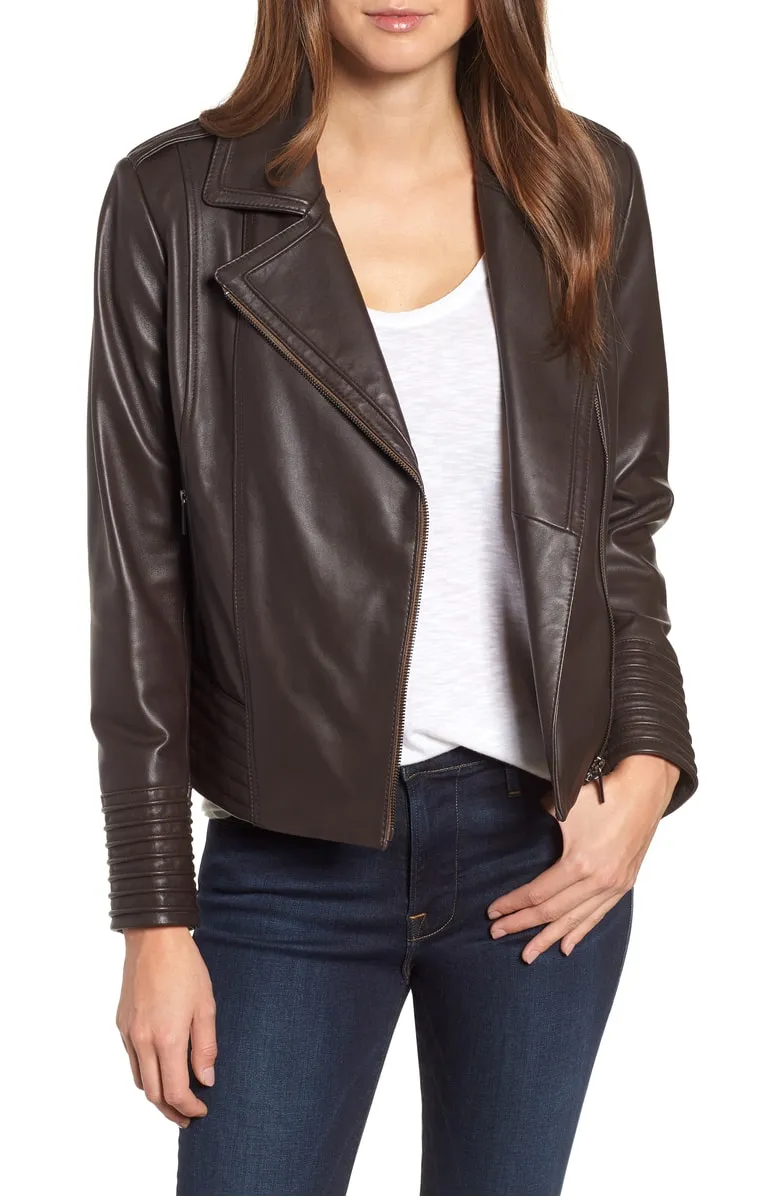 Gia Leather Biker Jacket BADGLEY MISCHKA