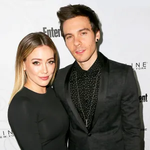 Hilary Duff and Matthew Koma arrive at the Entertainment Weekly celebration honoring nominees for The Screen Actors Guild Awards at the Chateau Marmont on January 28, 2017 in Los Angeles, California.