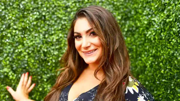 Deena Nicole Cortese attends the 2018 MTV Movie And TV Awards at Barker Hangar in Santa Monica, California.