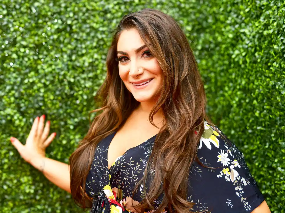 Deena Nicole Cortese attends the 2018 MTV Movie And TV Awards at Barker Hangar in Santa Monica, California.