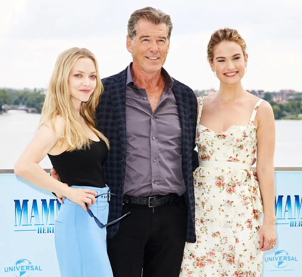 Amanda-Seyfried,-Pierce-Brosnan-and-Lily-James