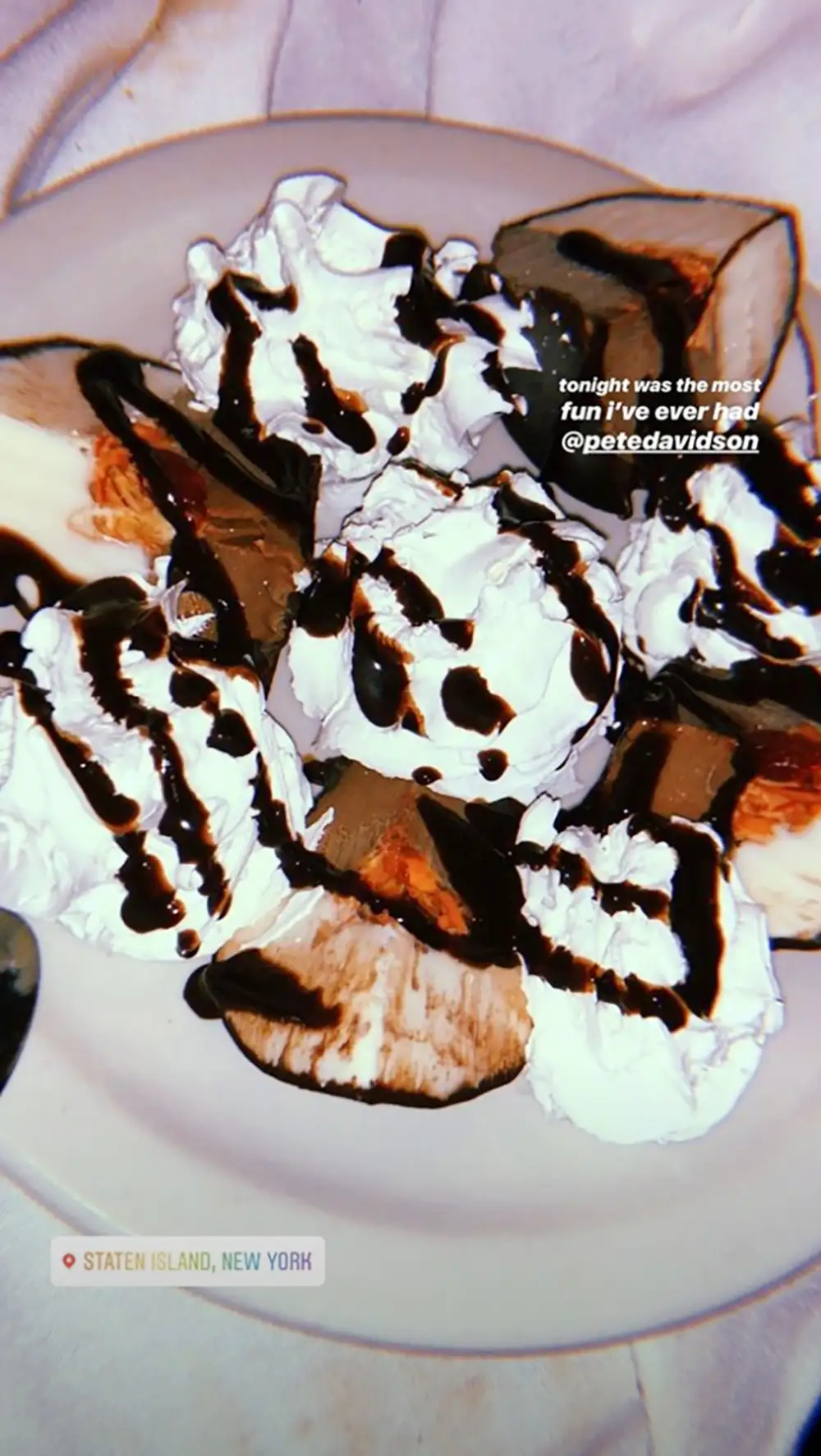 Ariana Grande, Pete Davidson, Instagram Story, Date Night, Staten Island