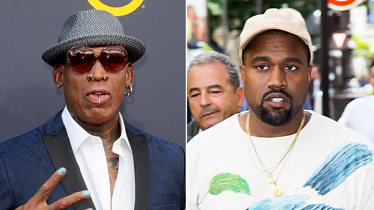Dennis Rodman and Kanye West