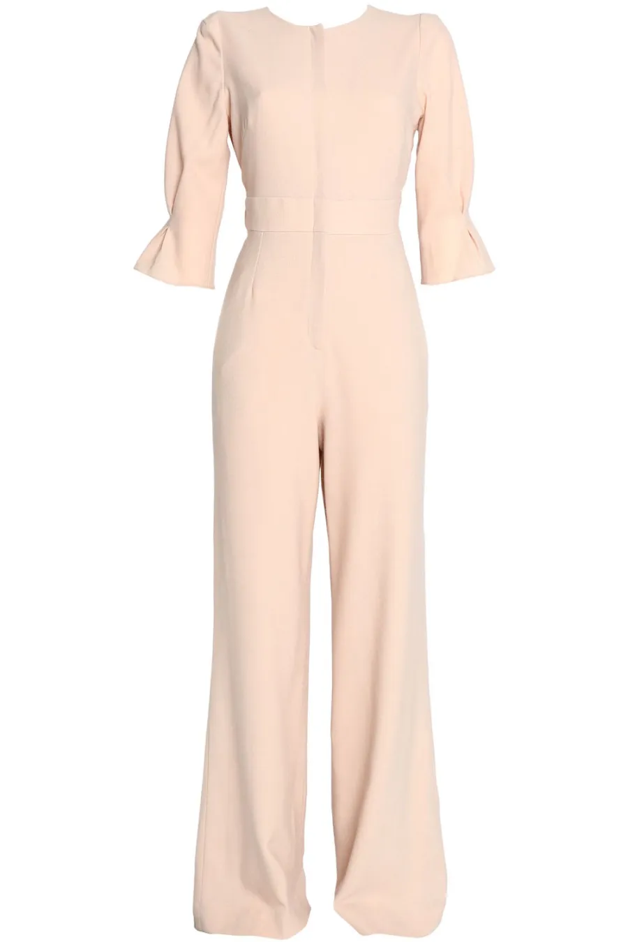 GOAT Flared Wool-Crepe Jumpsuit