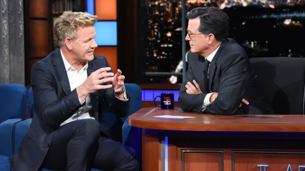 The Late Show with Stephen Colbert and guest Gordon Ramsay