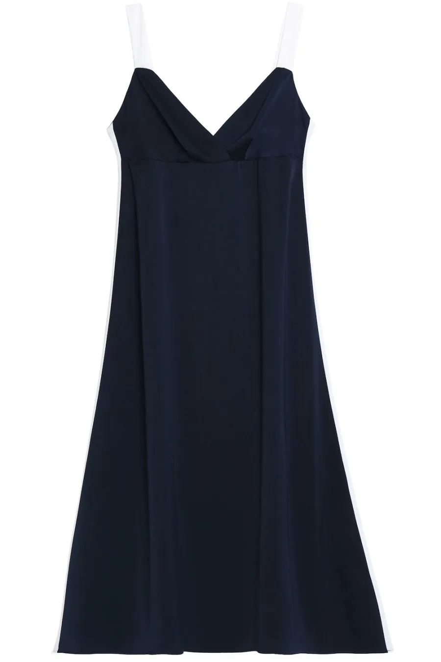 IRIS & INK Max Two-Tone Satin-Crepe Midi Dress