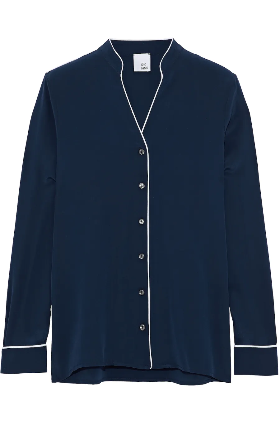 IRIS & INK Rumi Silk Pajama Shirt