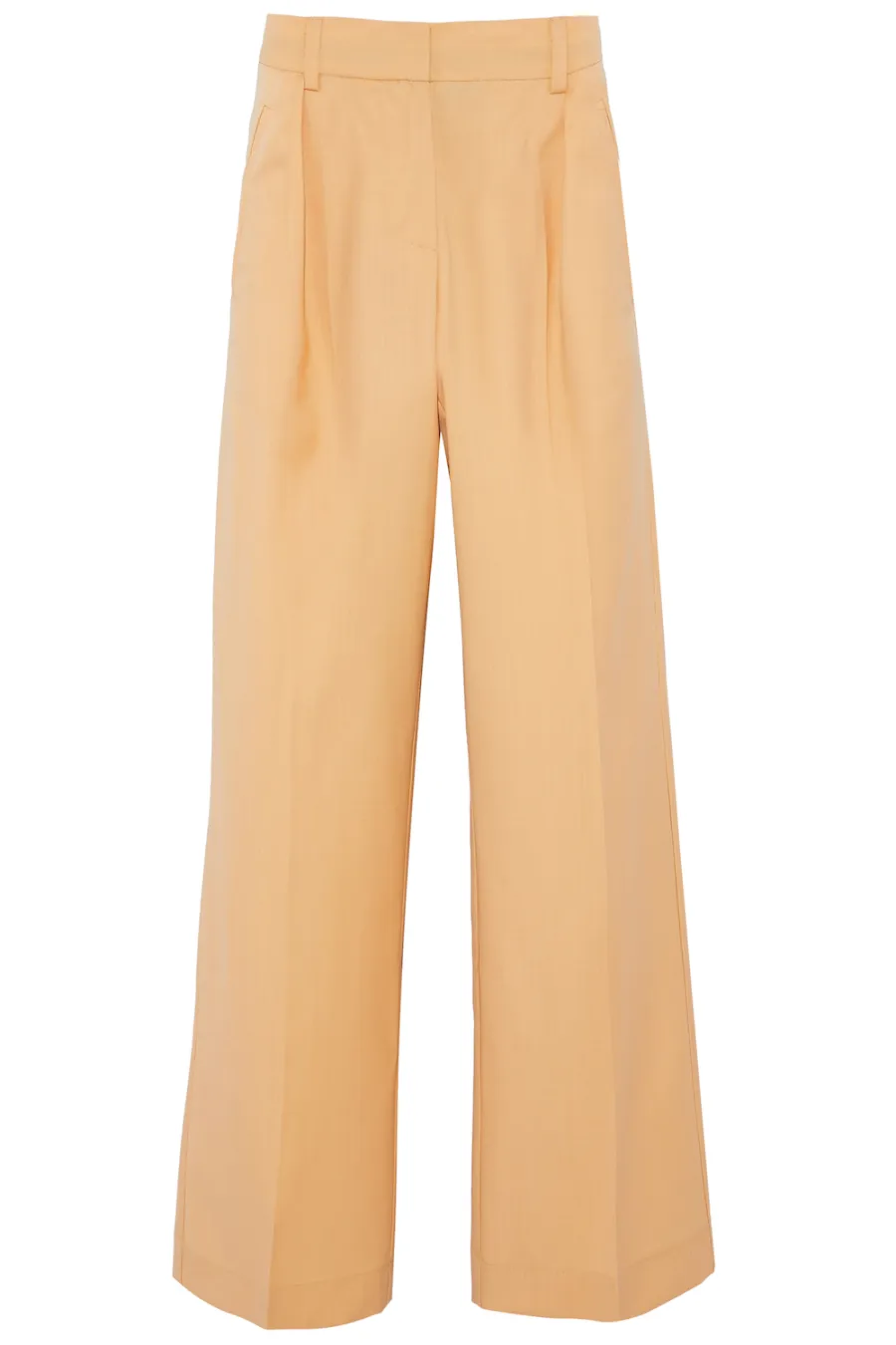 Iris & Ink Bonnie Wool-Blend Wide-Leg Pants