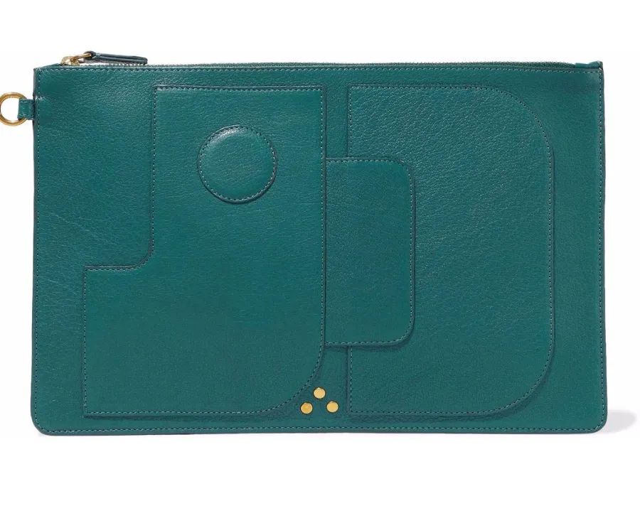 JÉRÔME DREYFUSS Paneled Leather Clutch
