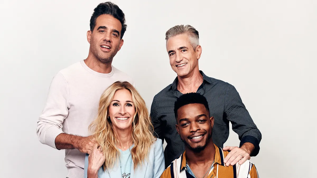 Bobby Cannavale, Julia Roberts, Dermot Mulroney, and Stephan James