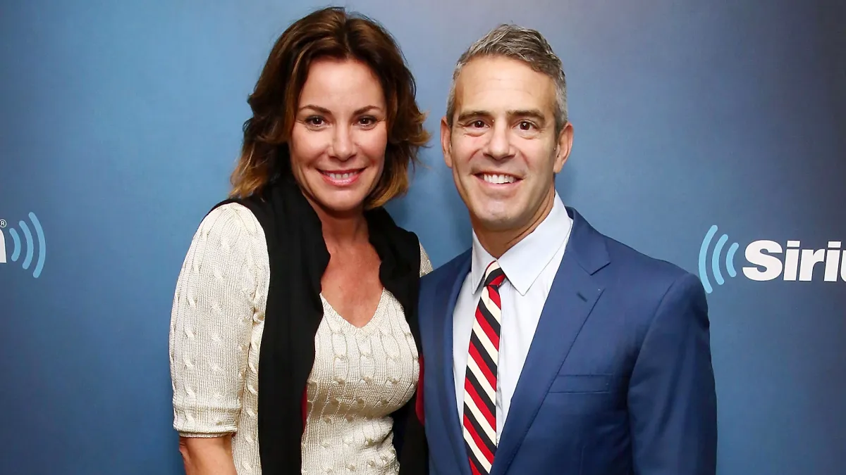 Luann de Lesseps and Andy Cohen
