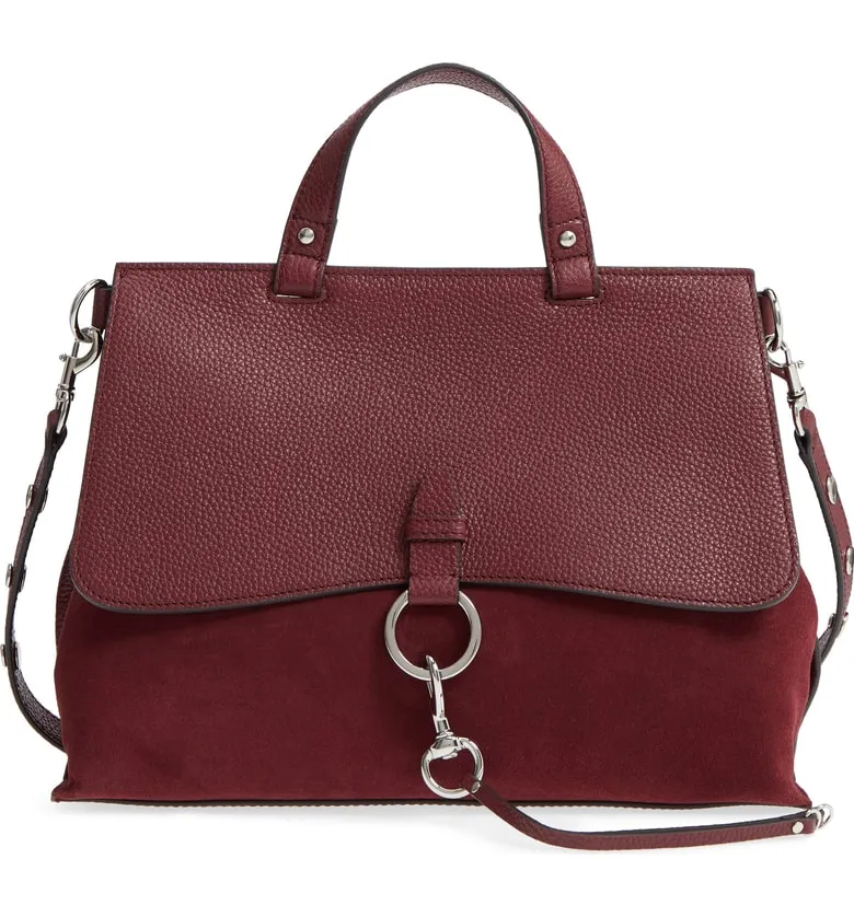 Rebecca Minkoff Medium Keith Suede & Leather Satchel