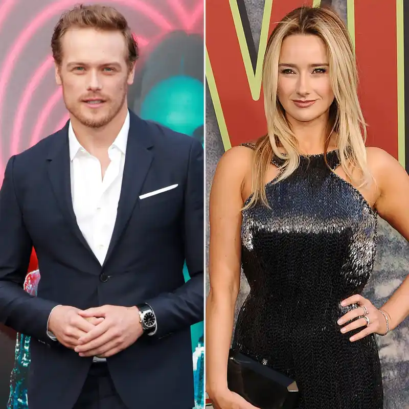 Sam Heughan and Amy Shiels