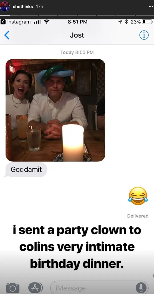 Scarlett-Johansson-and-Colin-Jost-Michael-Che-prank