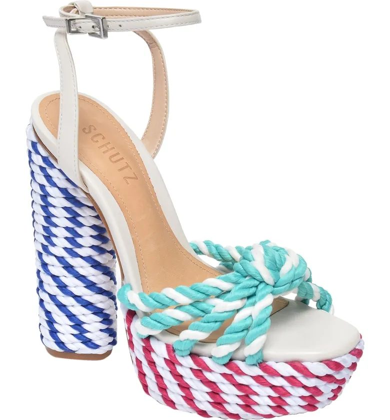 Adriana Lima platform sandal