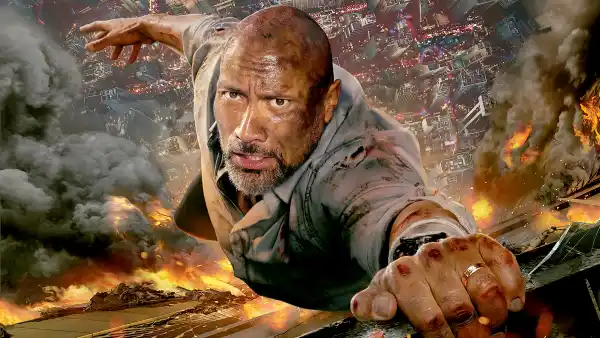 Dwayne Johnson in "Skyscraper"