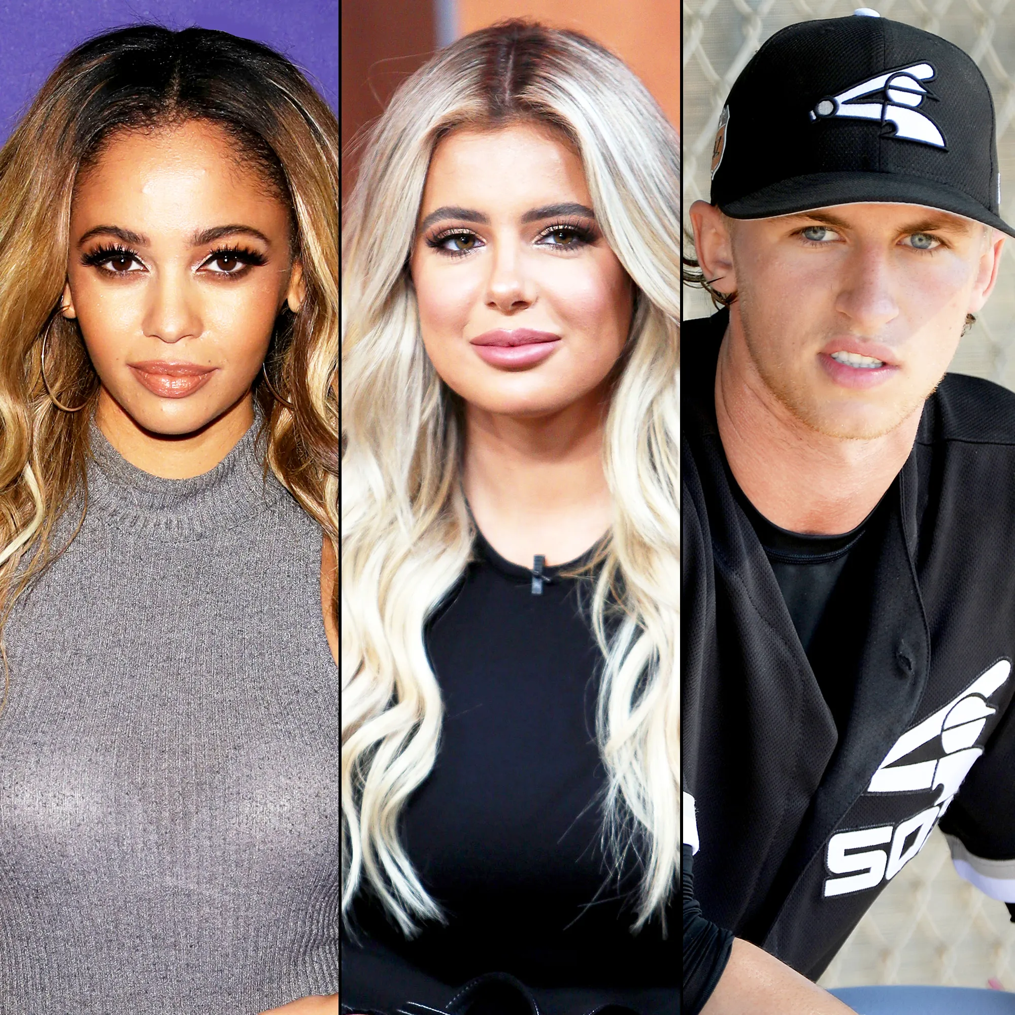 Vanessa Morgan, Brielle Biermann and Michael Kopech