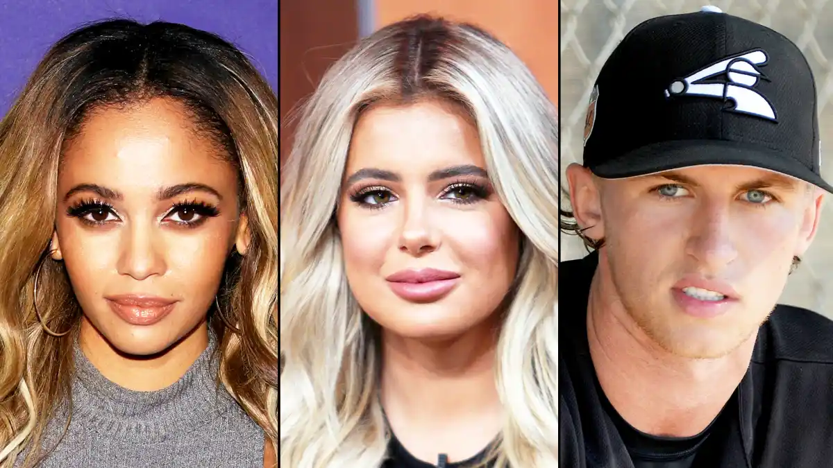 Vanessa Morgan, Brielle Biermann and Michael Kopech