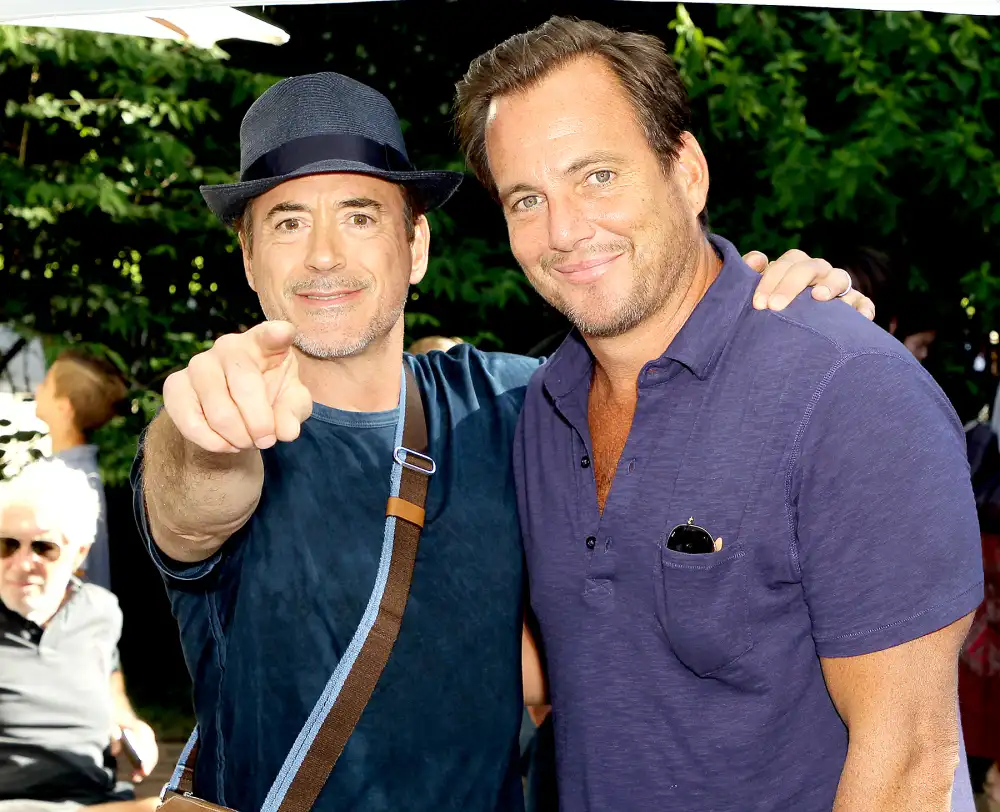 Will Arnett and Robert Downey Jr.