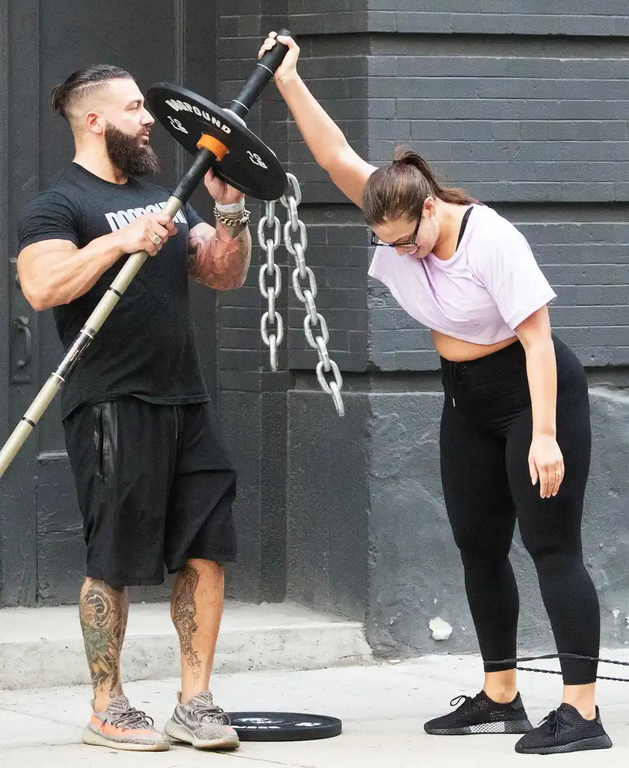 Ashley Graham Justin Ervin Workout Dogpound Gym